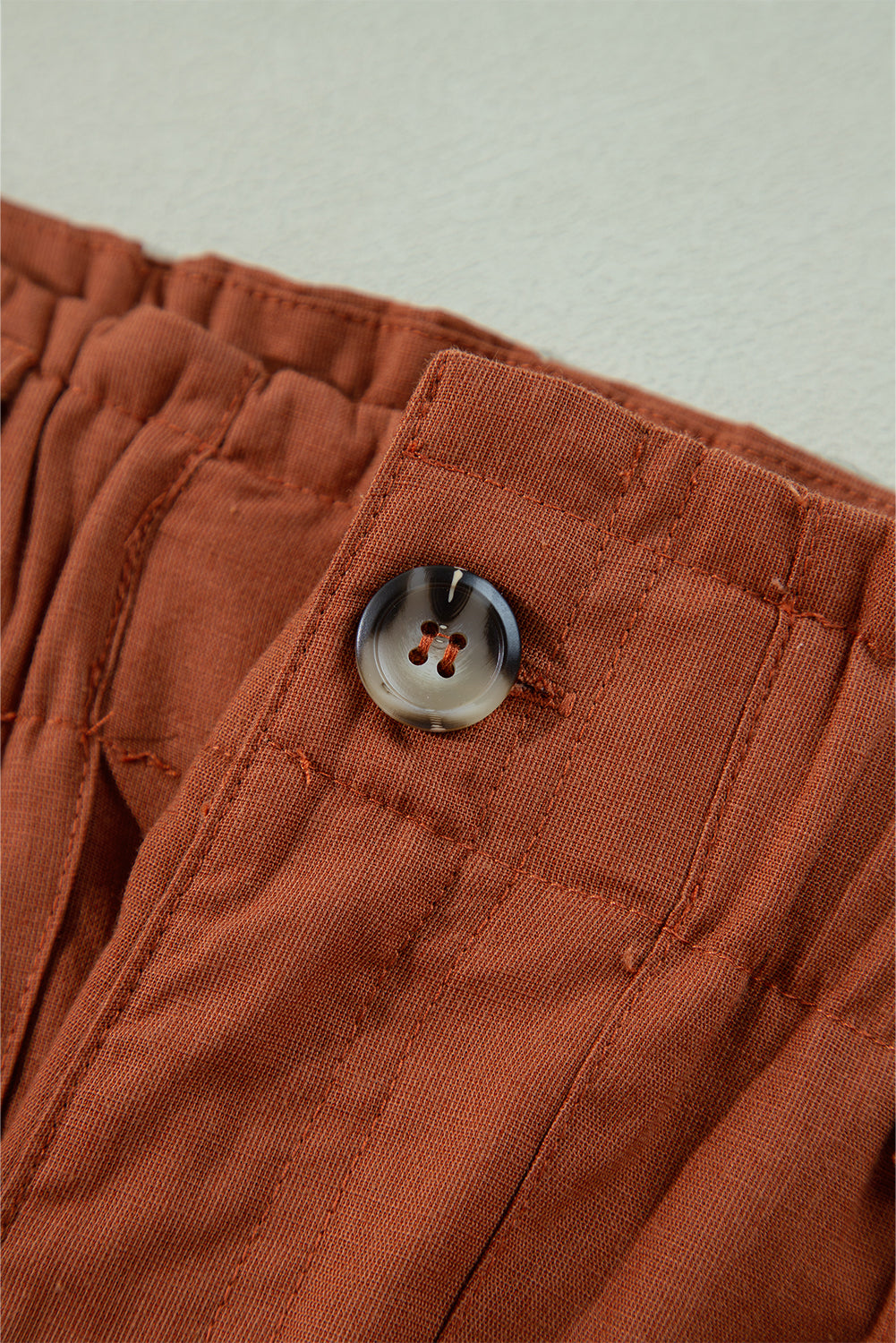 Pantalon décontracté a jambe droite avec poches a taille élastique