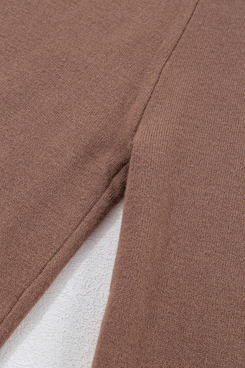 Pantalon tricoté taille haute a jambe droite