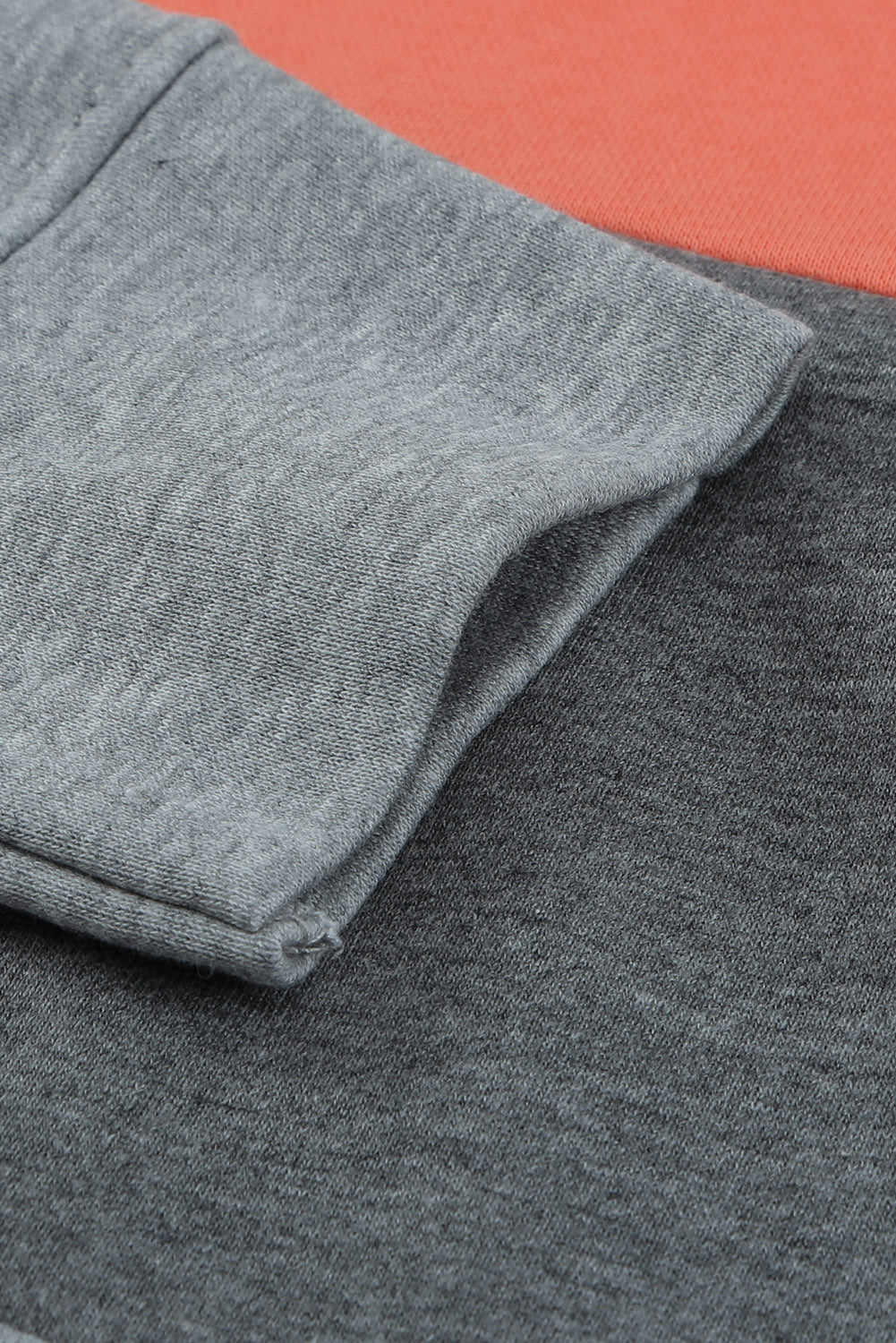 Sweat-shirt Colorblock à Col Rond Grande Taille