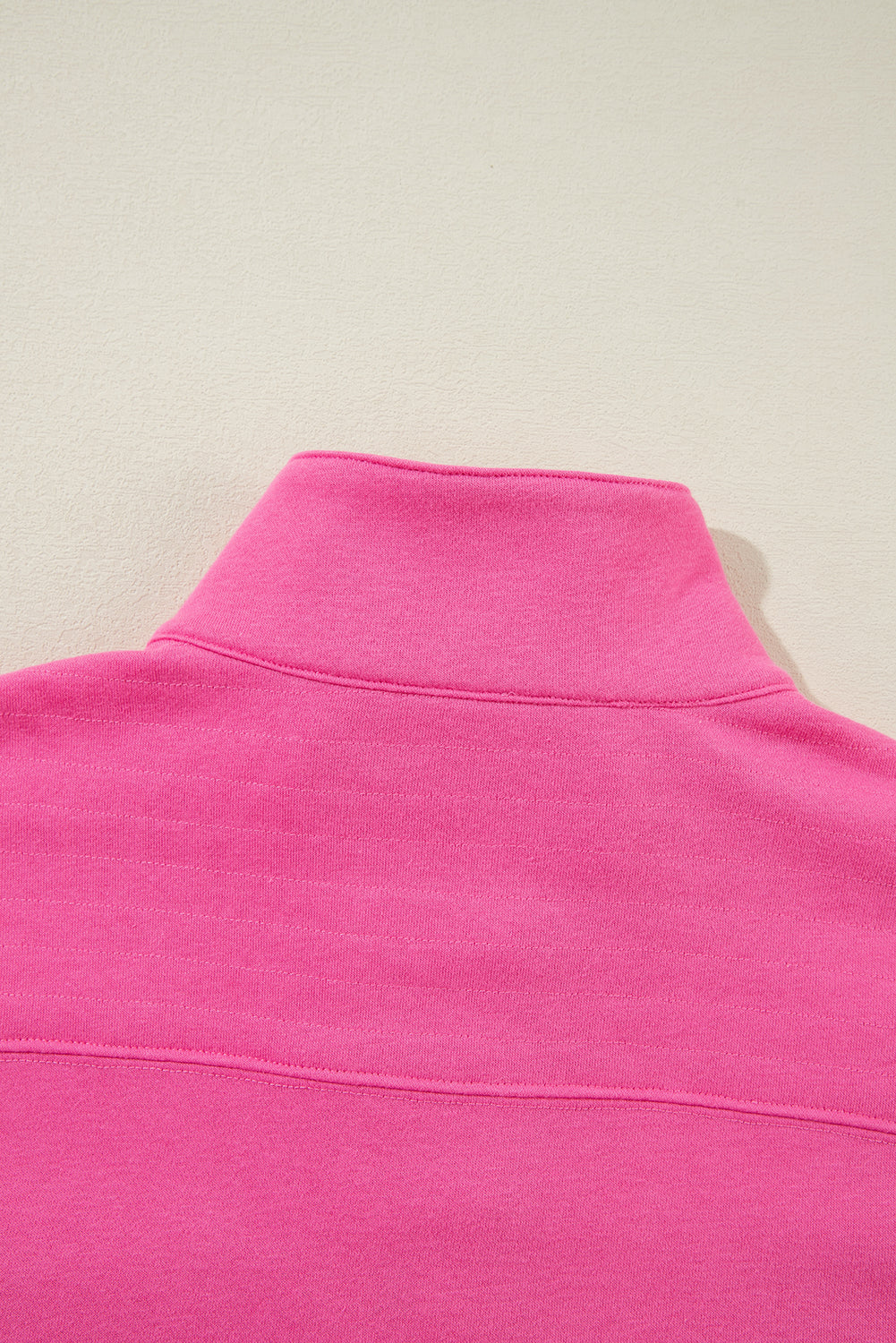 Sweat-shirt à col demi-bouton vintage à lavage minéral