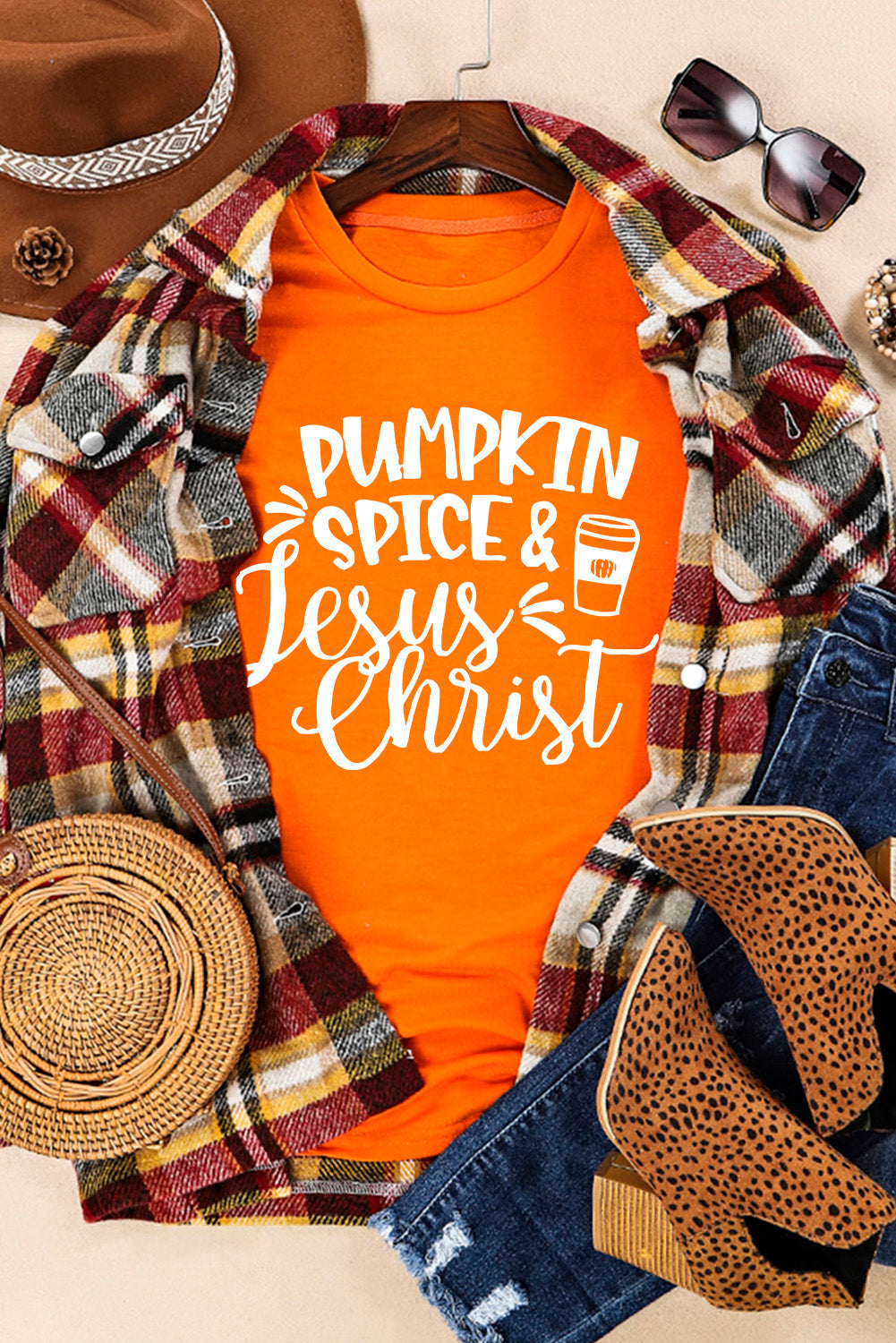 PUMPKIN SPICE & Jésus-Christ T-shirt graphique