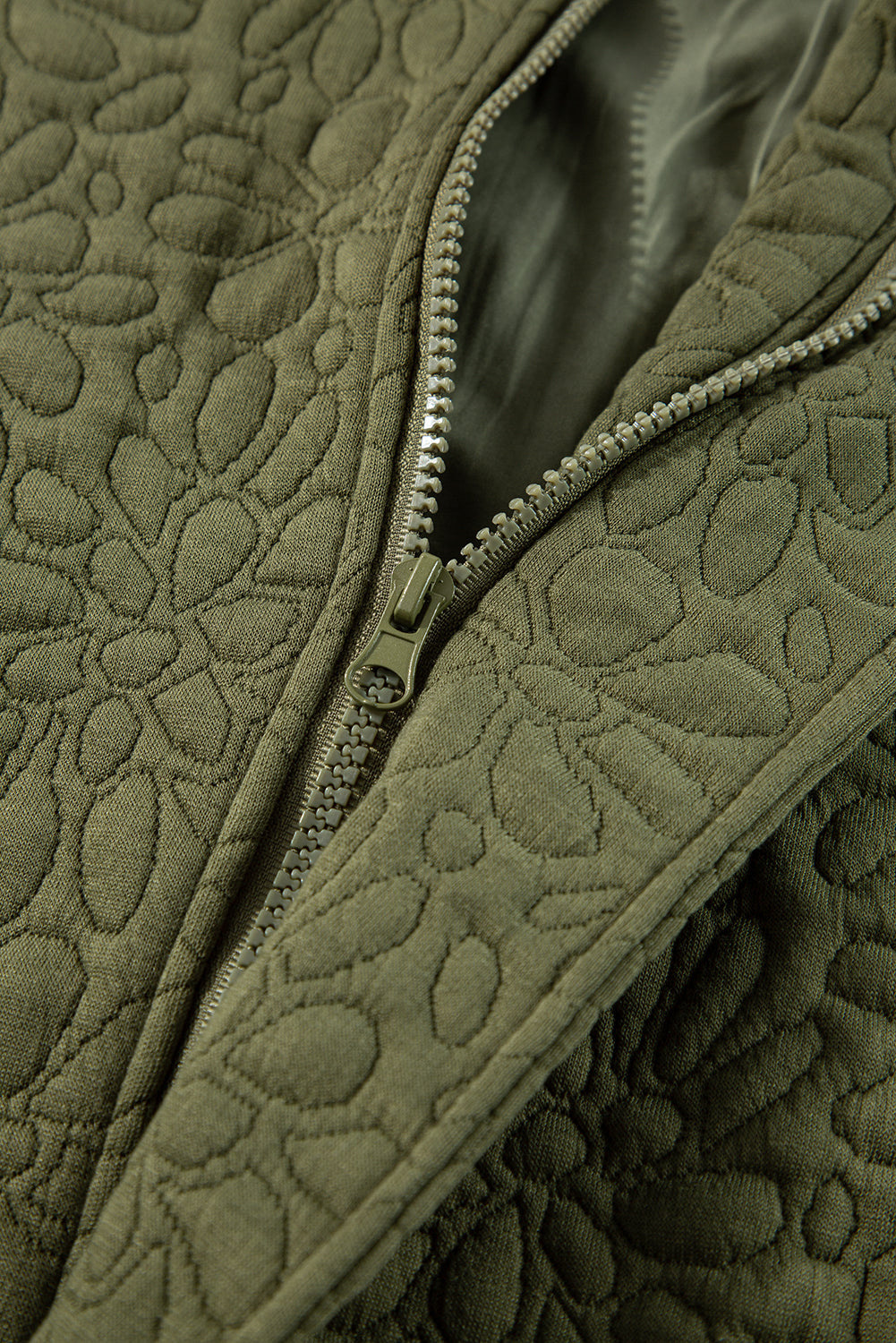 Veste matelassée a fleurs