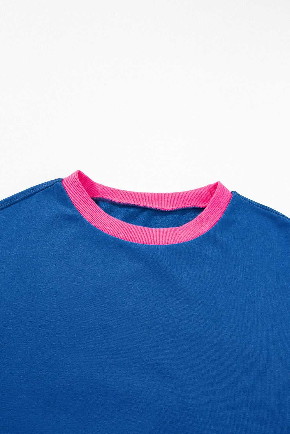 Sweat-shirt color block à manches bulles