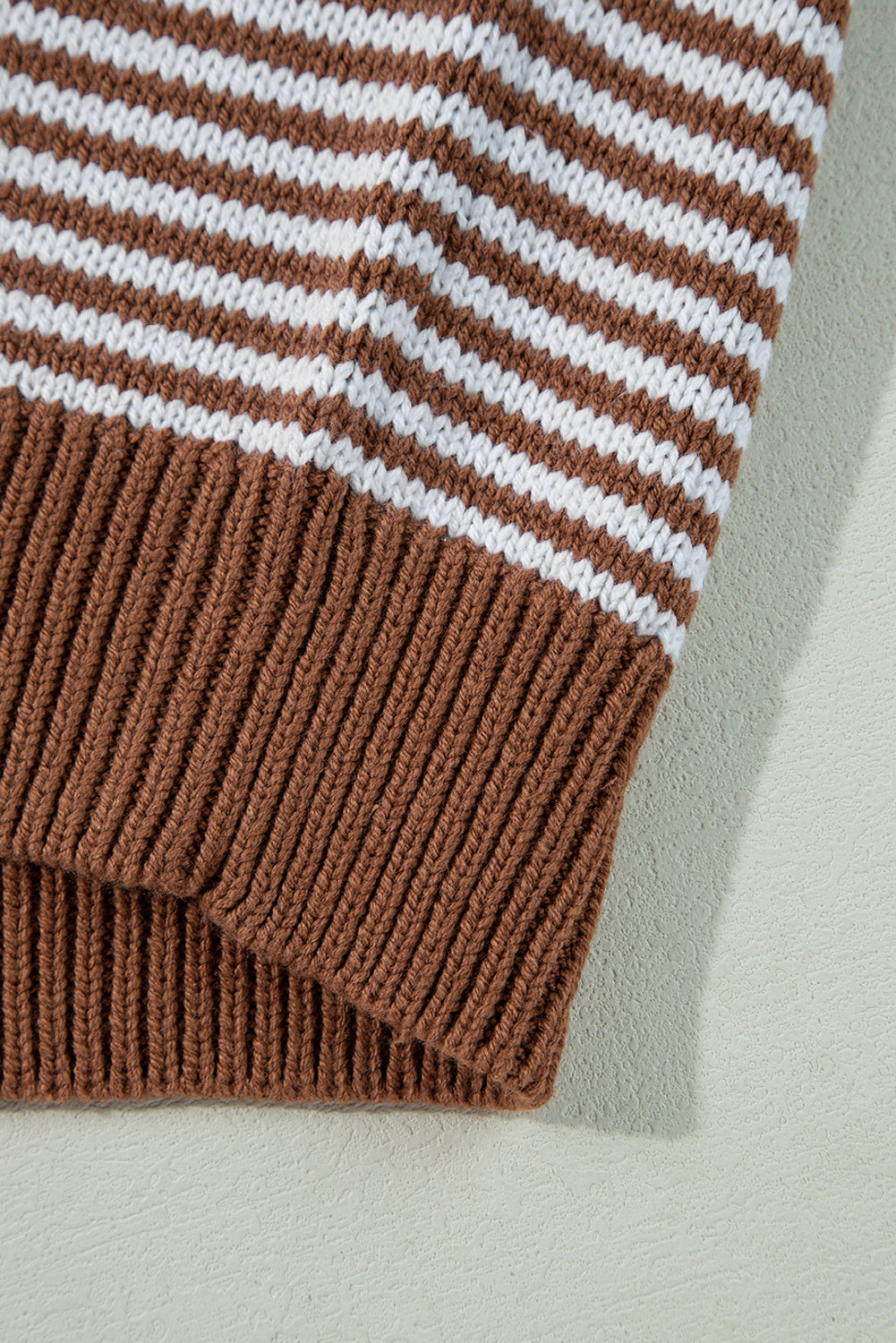 Pull texturé géométrique a épaules tombantes