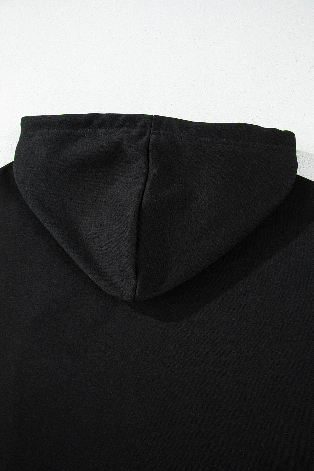 Sweat a capuche court uni a épaules tombantes et cordon de serrage