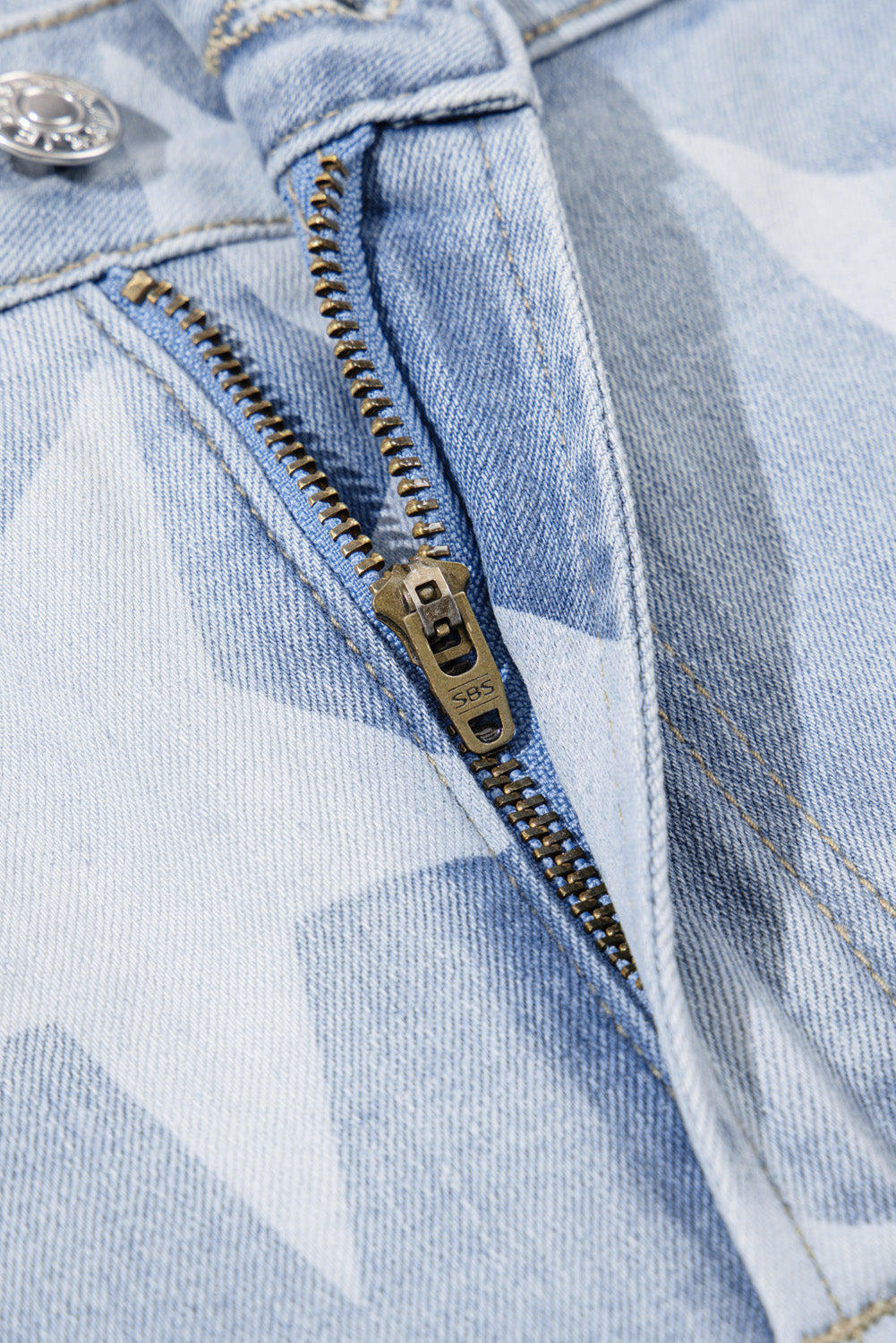 Jean taille haute a motif étoile grande taille