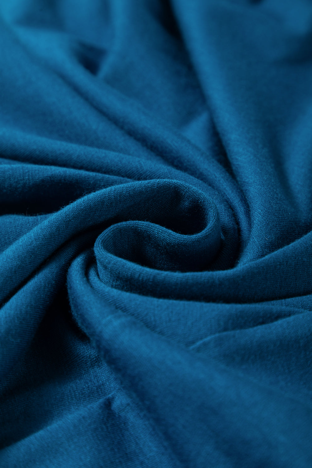 Robe longue froncée à manches courtes et taille haute à col en V