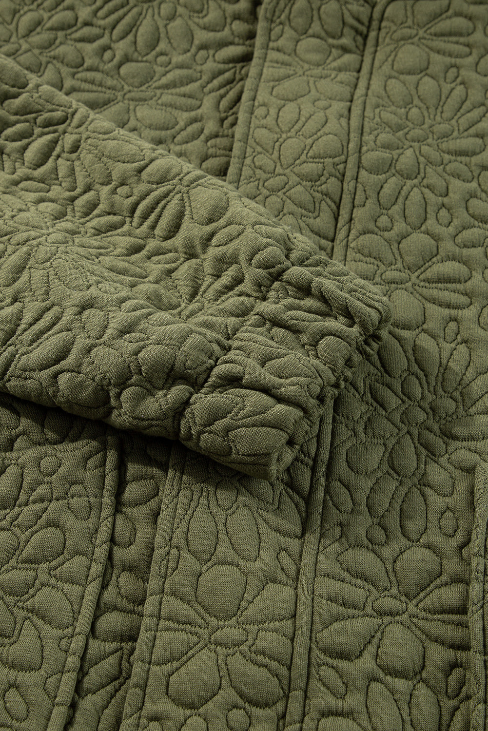 Veste matelassée a fleurs