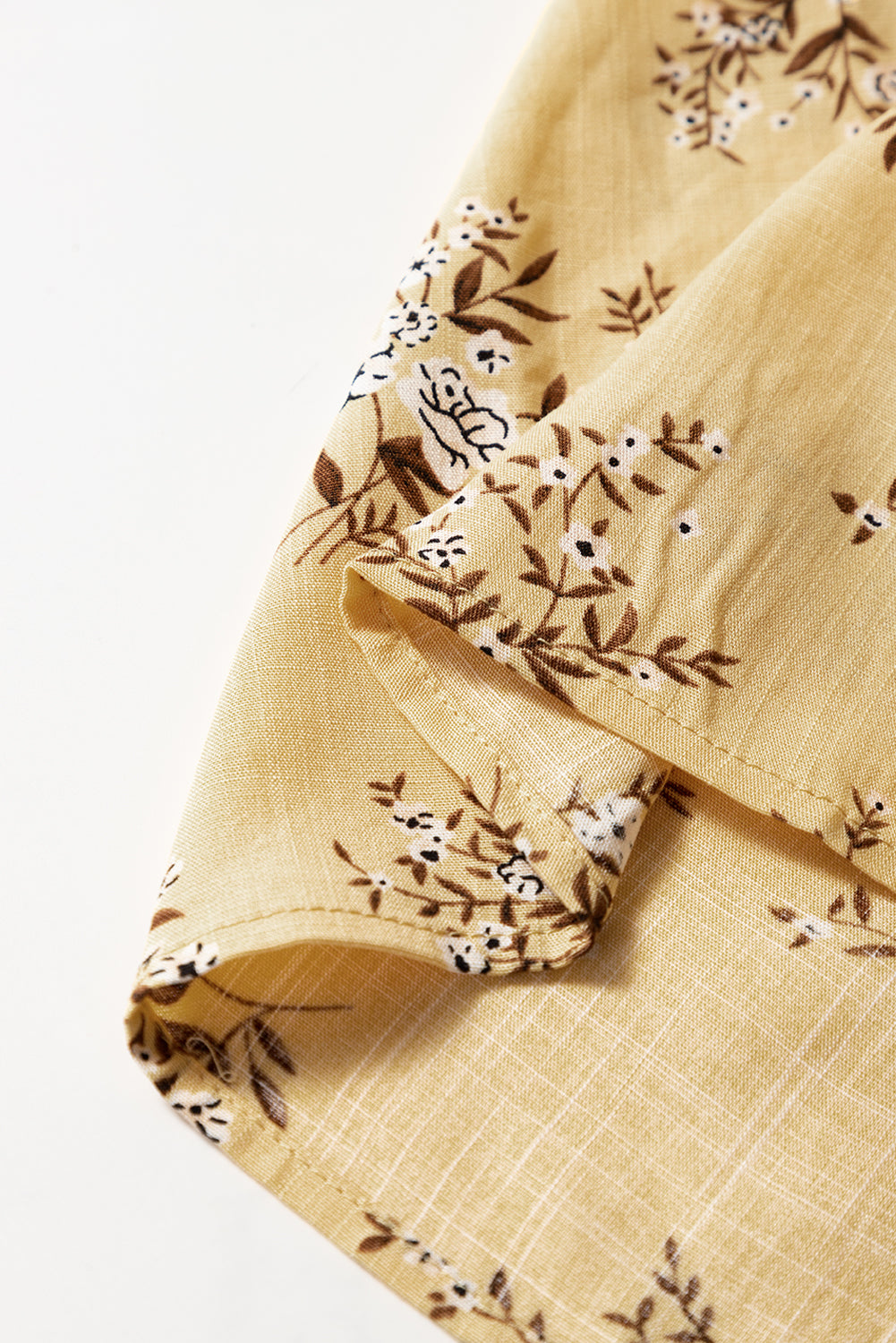Robe d'été fluide à volants et imprimé floral bohème