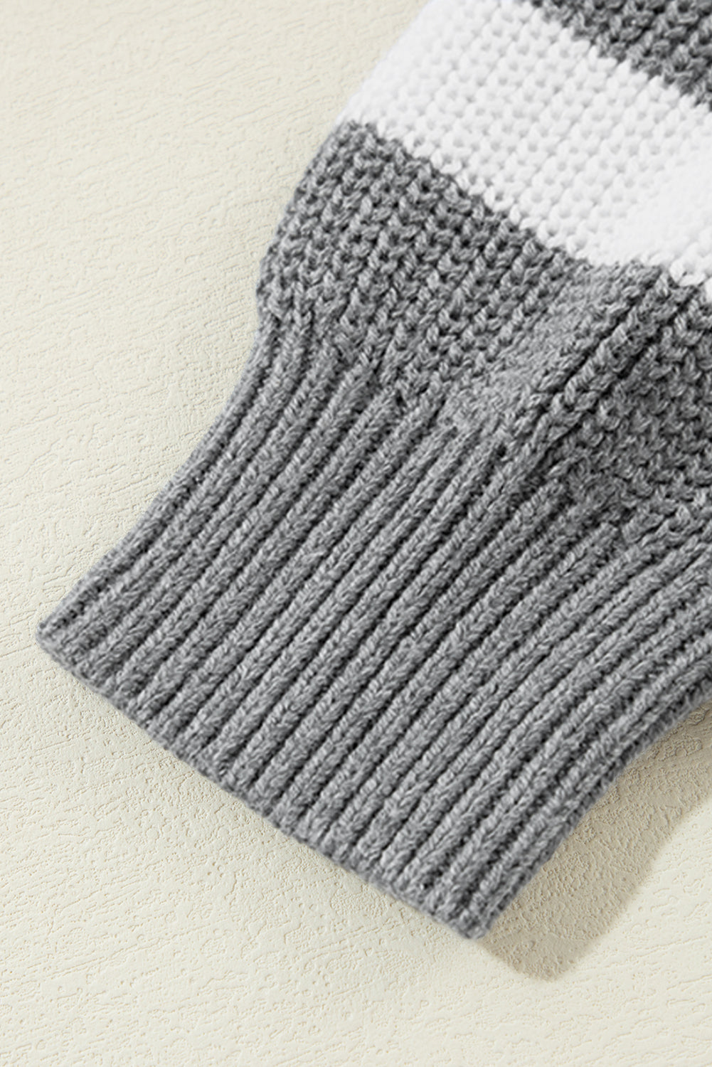 Pull texturé géométrique à épaules tombantes