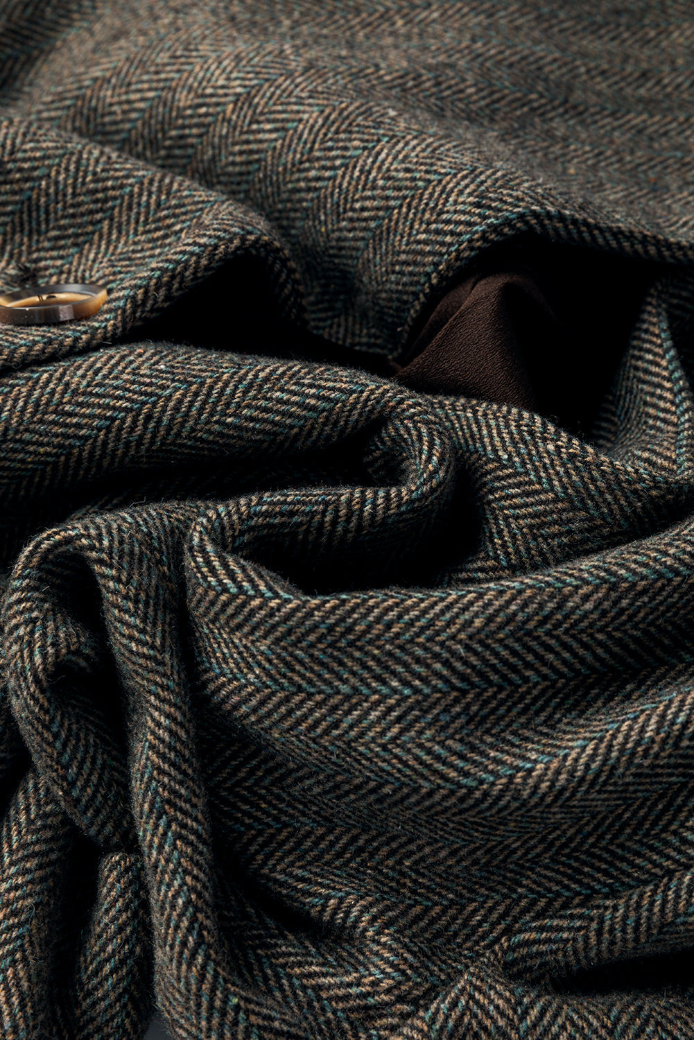 Manteau blazer en sergé à simple boutonnage et revers