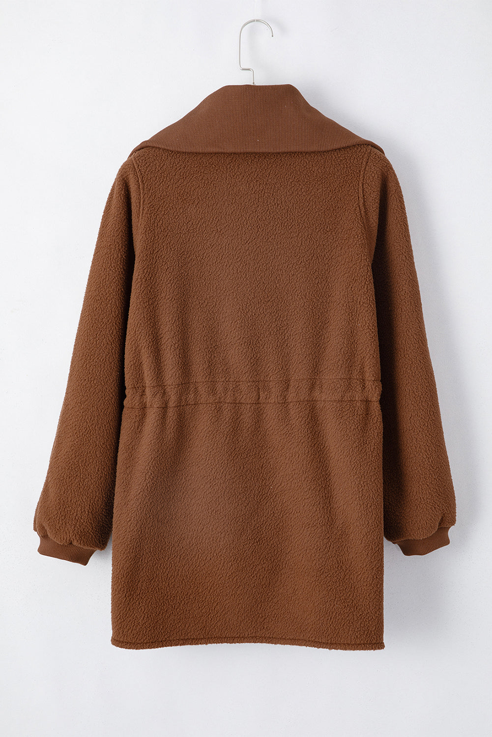 Sweat-shirt en molleton a demi-zip