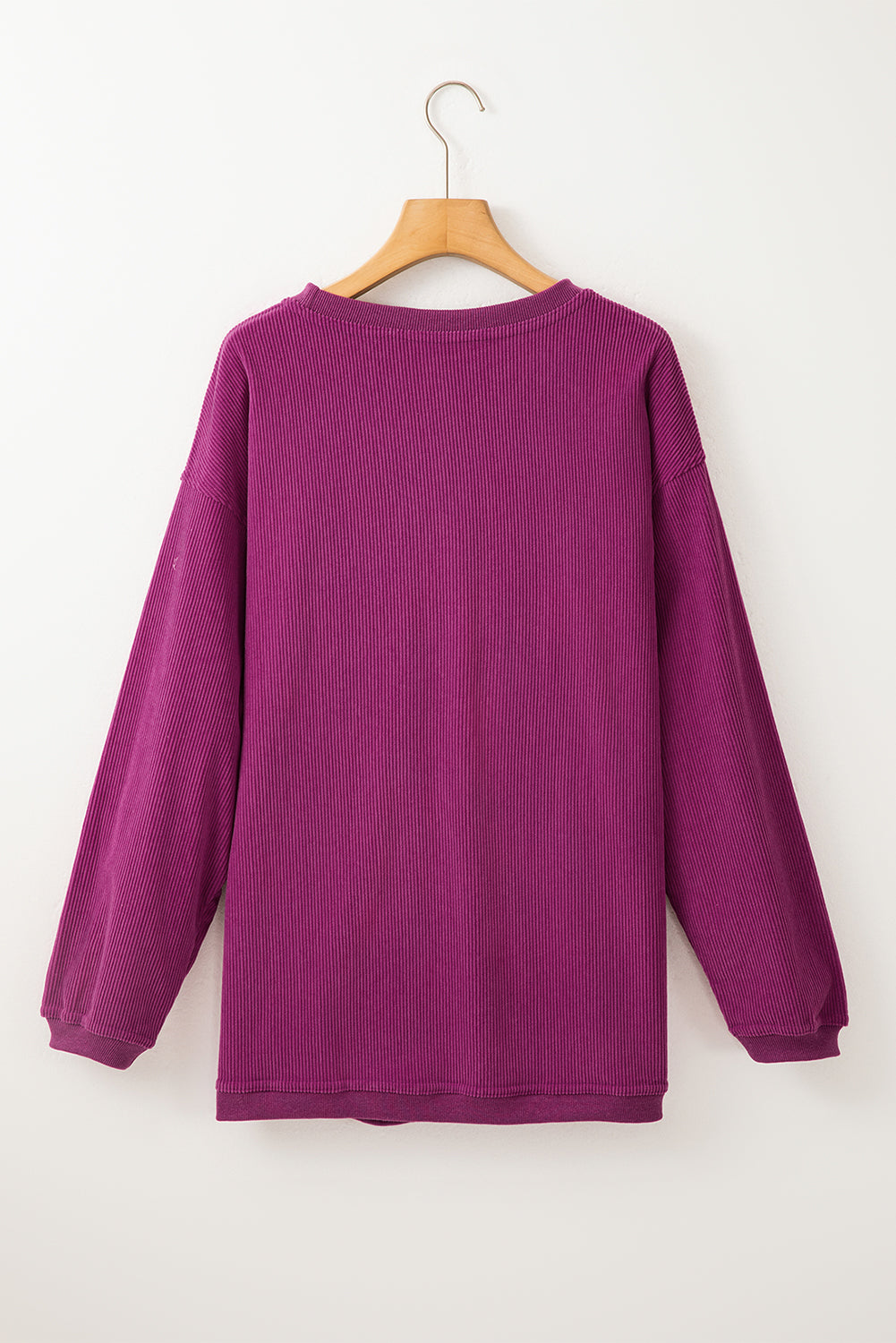 Sweat oversize en velours côtelé