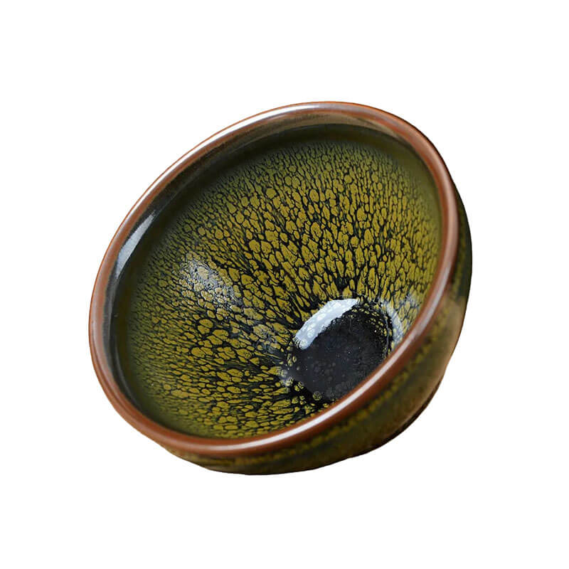 tenmoku green tea cup jian zhan ware