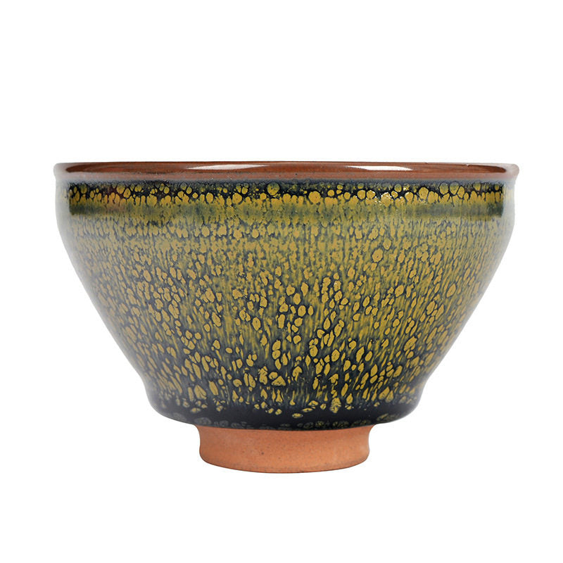 Tenmoku Match Green Tea Cup