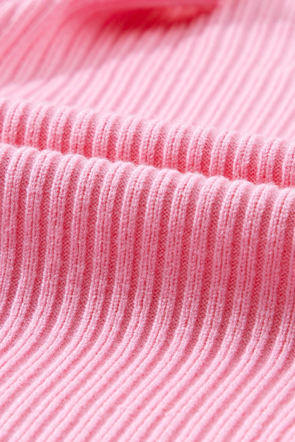 Pull a manches courtes en tricot côtelé avec poche plaquée