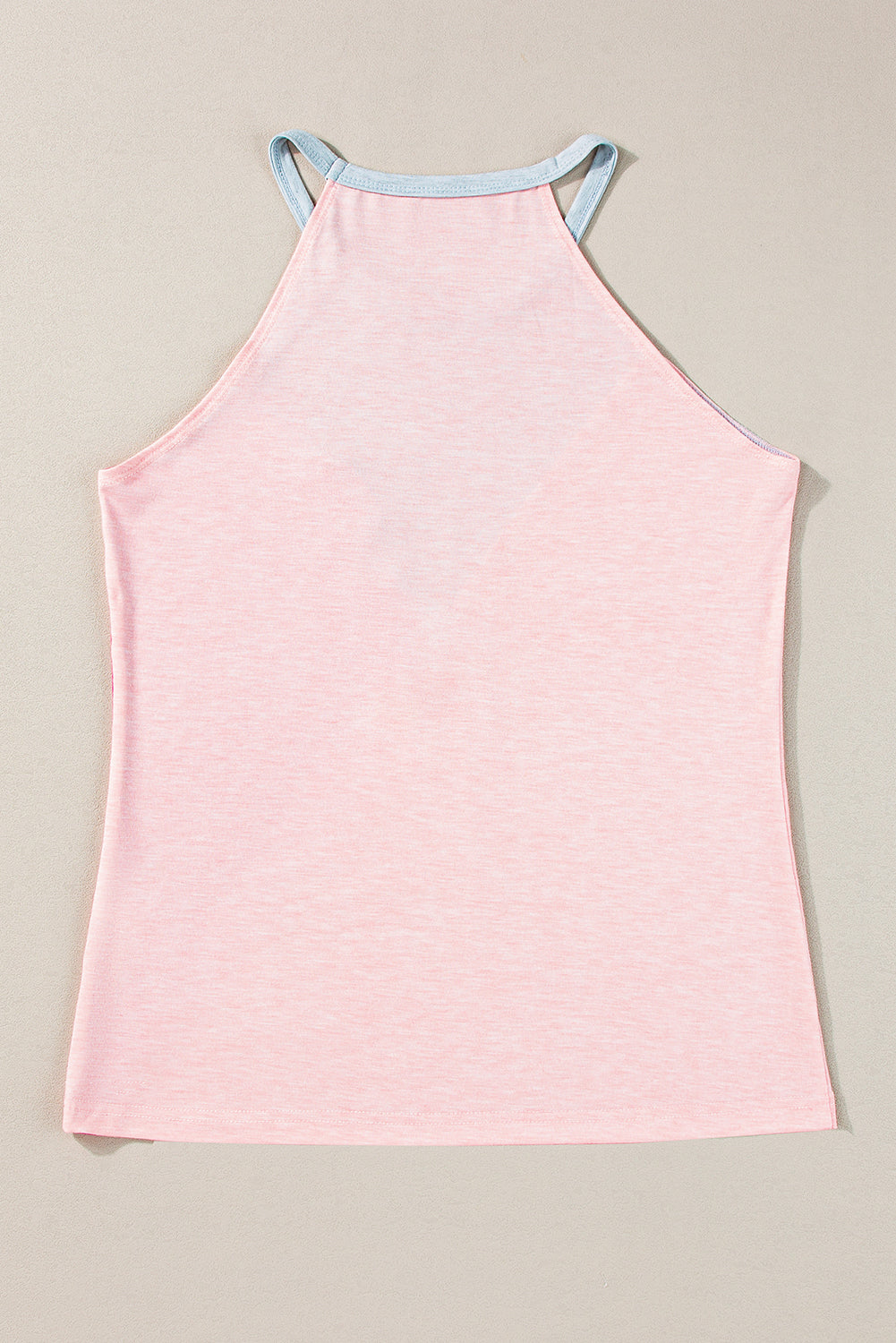 Top sans manches à blocs de couleurs géométriques