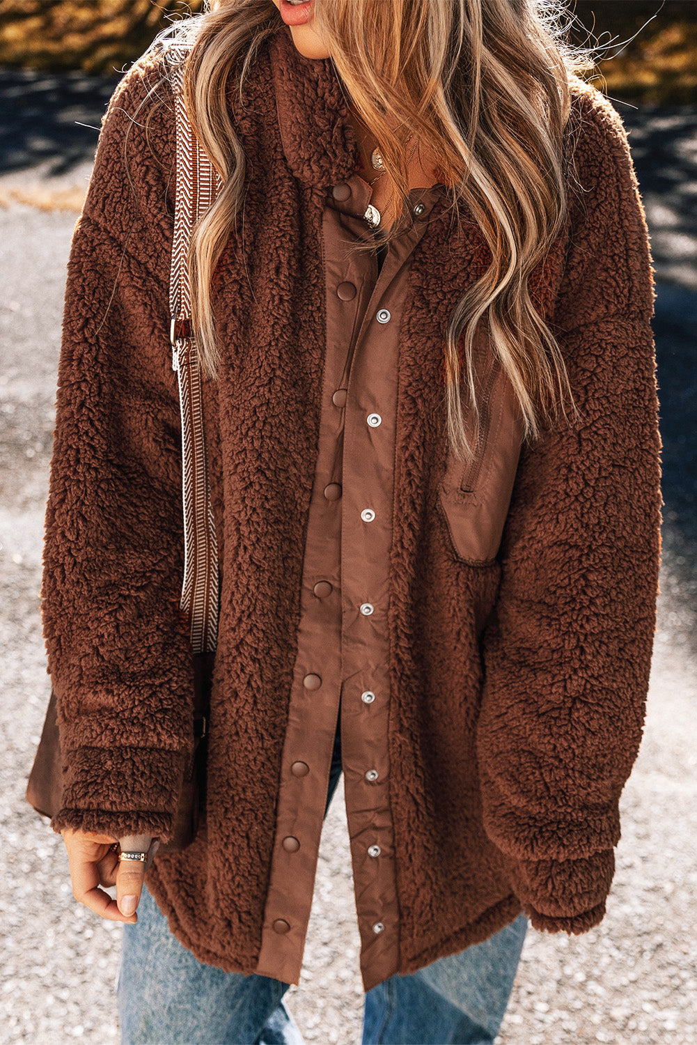 Veste Teddy Bear en fausse peau de mouton