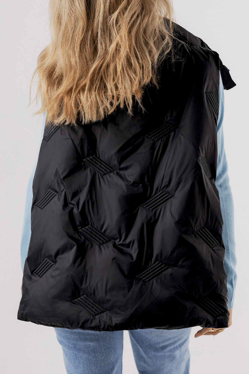 Veste matelassée zippée a col haut