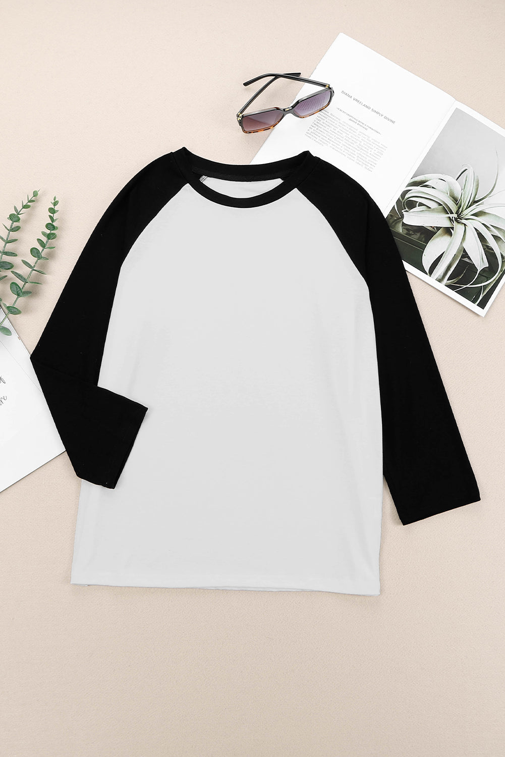 Haut pull à manches raglan color block