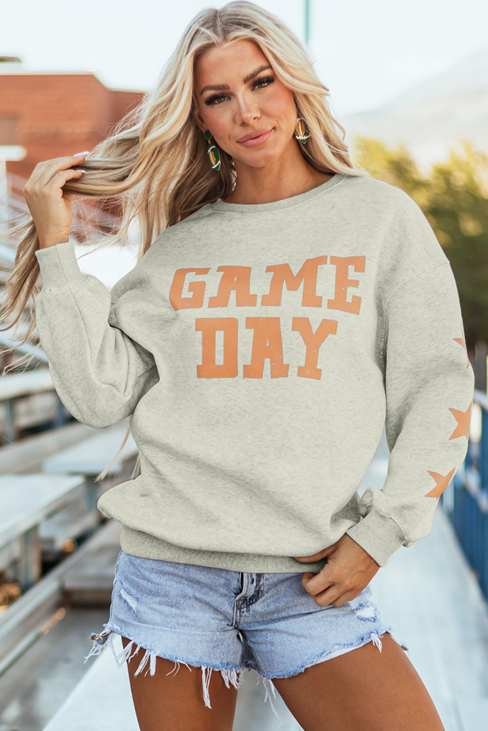 Sweat-shirt graphique de la saison de football de rugby du jour du match