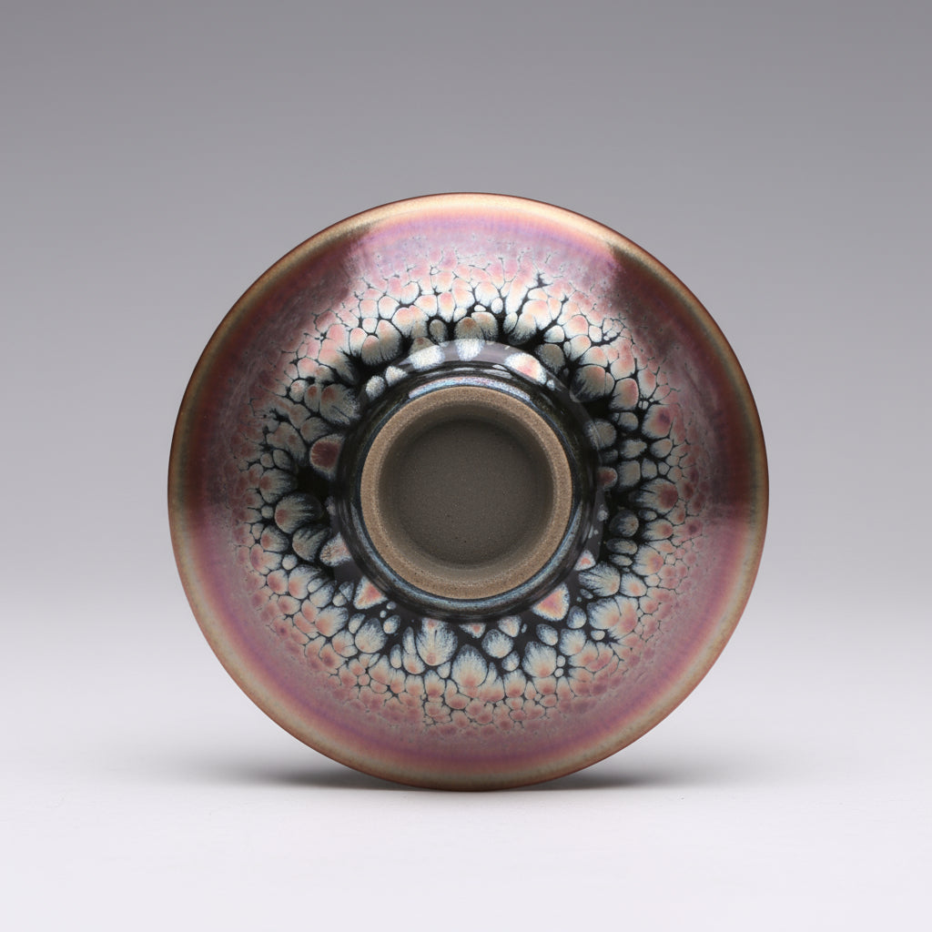 Bell Tenmoku Black Glaze Jian Zhan Oil Spot Bowl