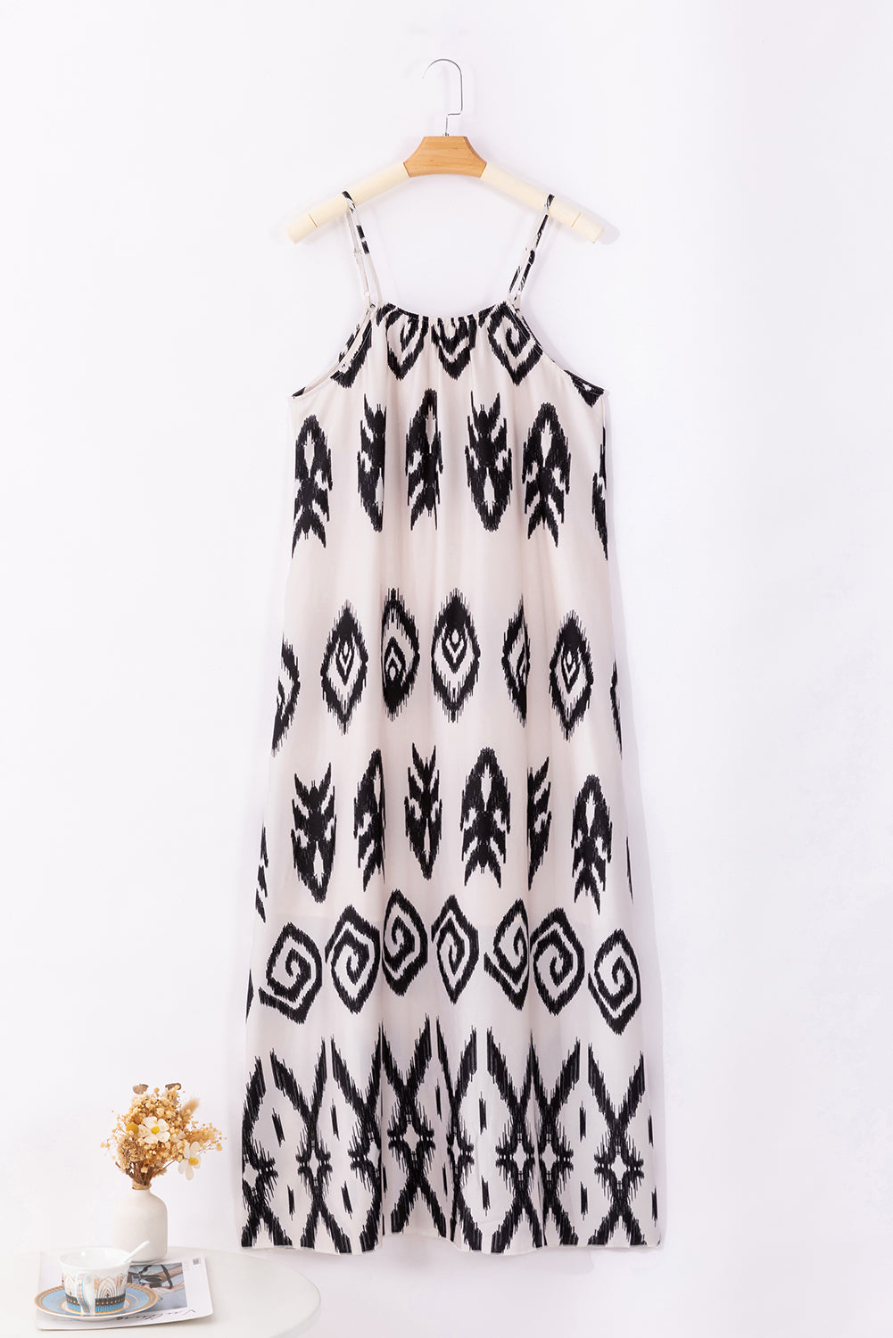 Robe d'été de vacances à la mode imprimée aztèque occidentale
