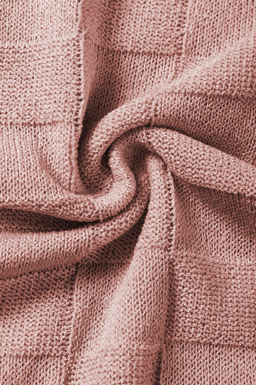 Pull a manches courtes en tricot texturé en treillis