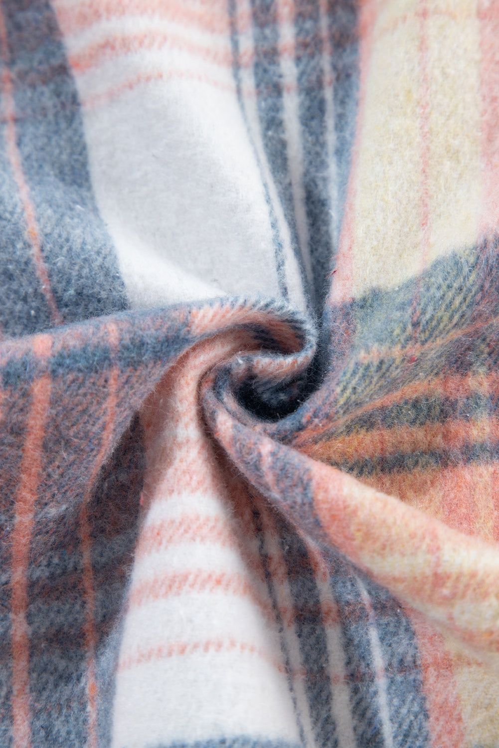 Veste à carreaux en velours côtelé avec poche poitrine et patchwork