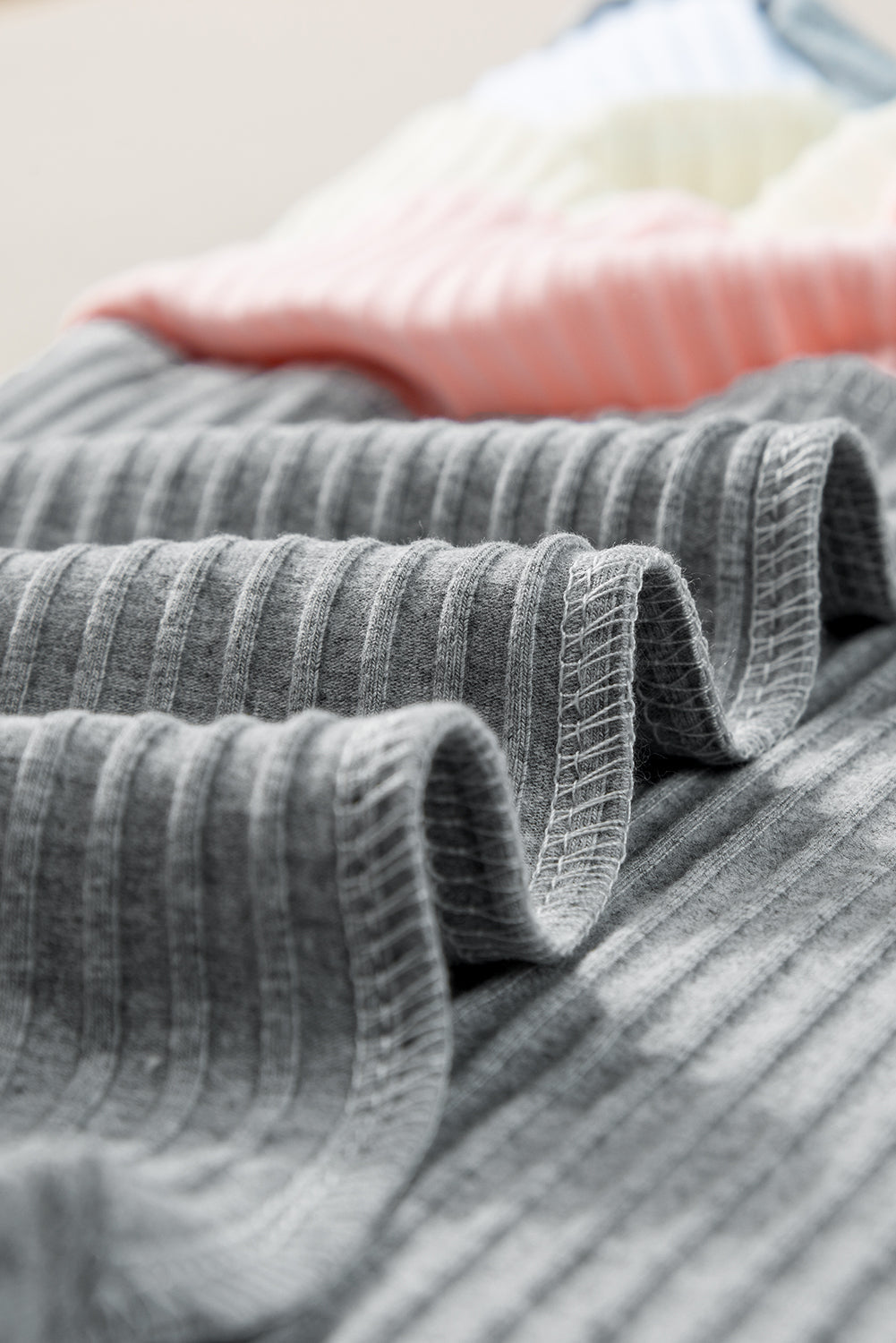 T-shirt côtelé patchwork color block