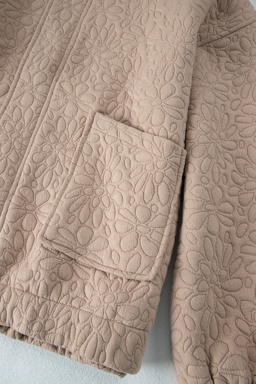 Veste matelassée a fleurs