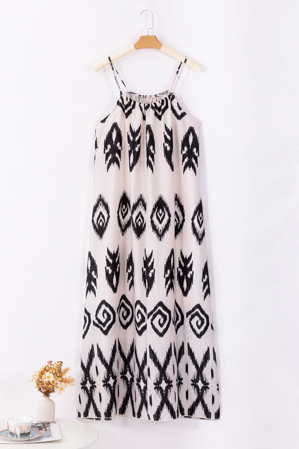 Robe d'été de vacances à la mode imprimée aztèque occidentale