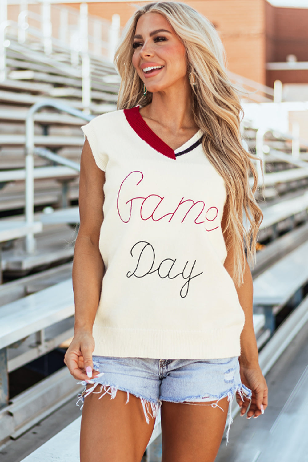 gilet pull vintage Game Day