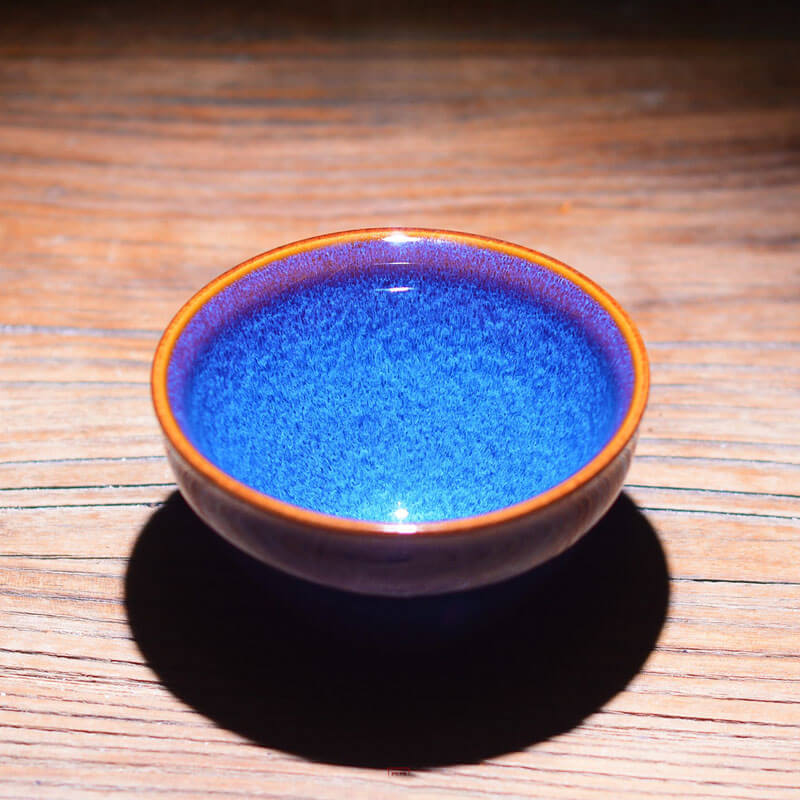 Deepsea Blue Jian Zhan Tenmoku Tea Cup