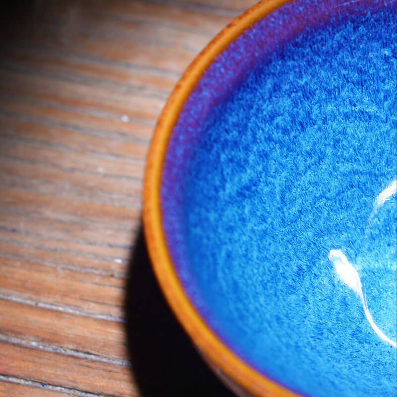 Deepsea Blue Jian Zhan Tenmoku Tea Cup