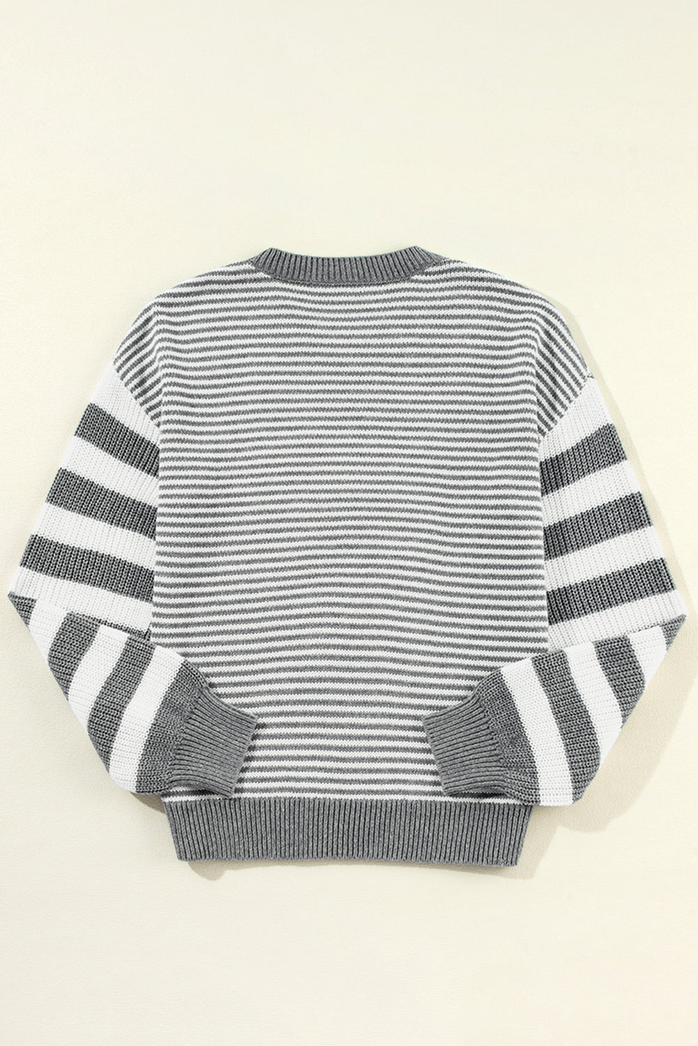 Pull texturé géométrique à épaules tombantes