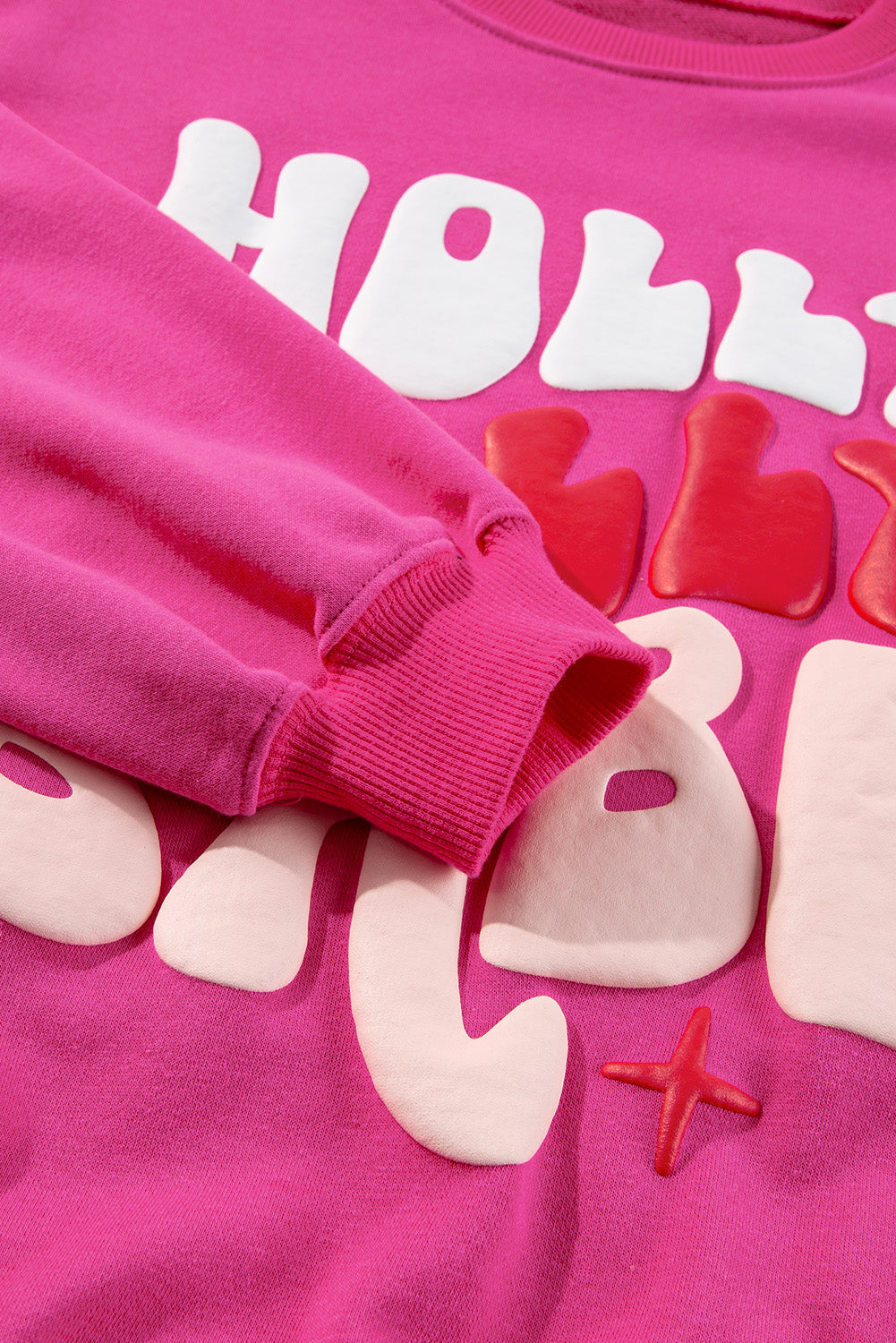 Sweat-shirt surdimensionné a motif Holly Jolly Babe de Noël