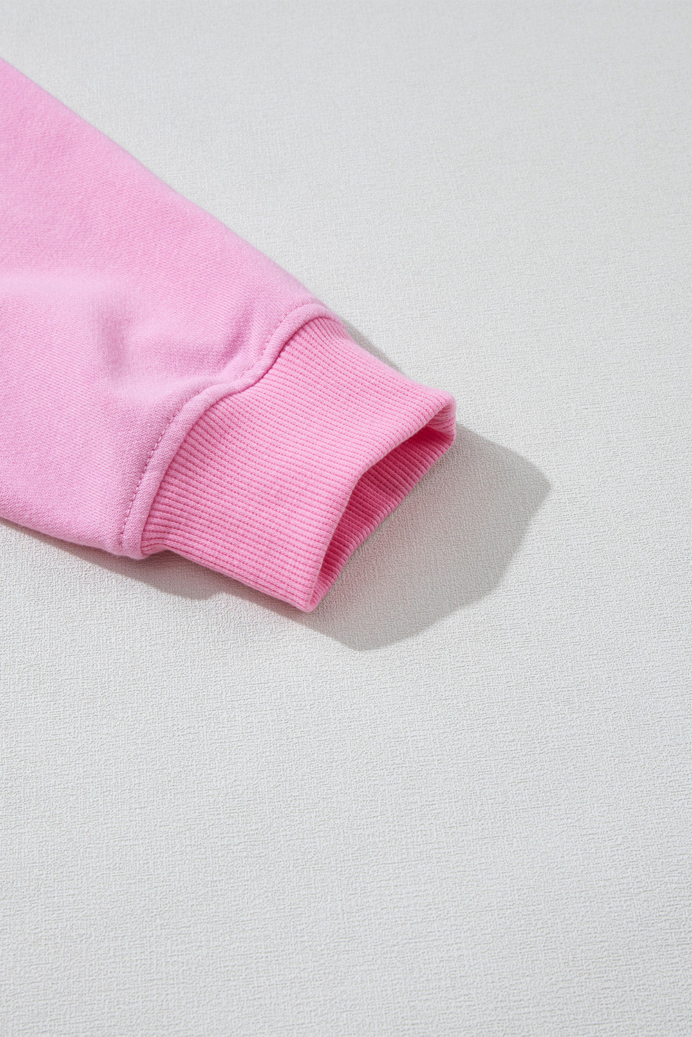 Sweat-shirt ras du cou côtelé avec détails en perles