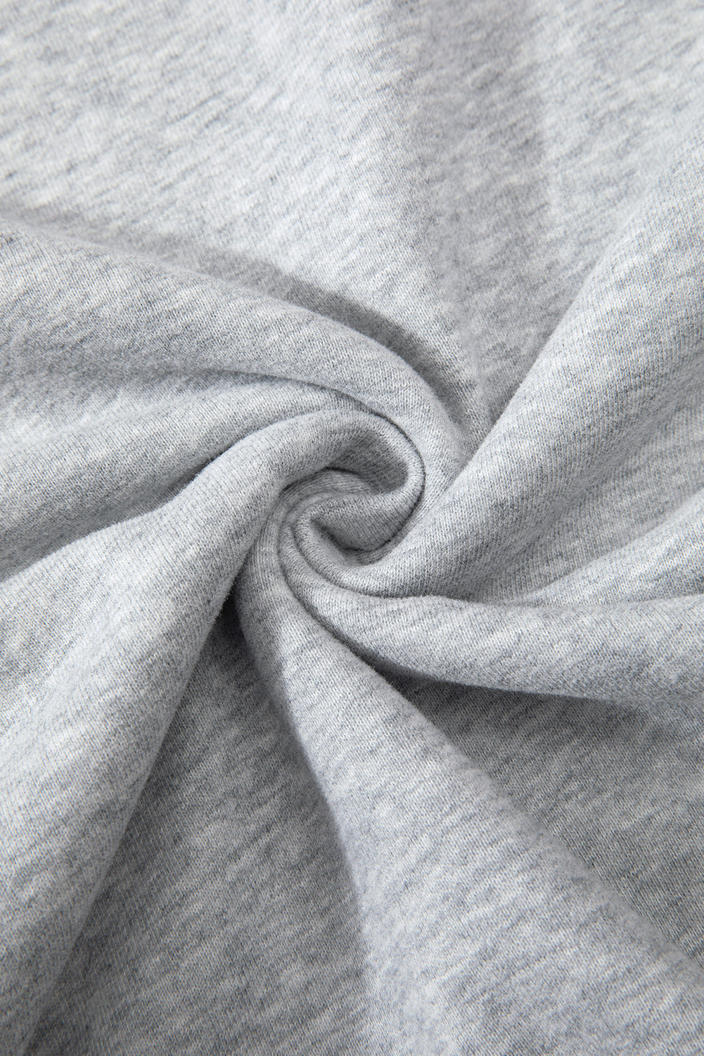 Sweat-shirt en tissu éponge à épaules tombantes doublé de polaire uni