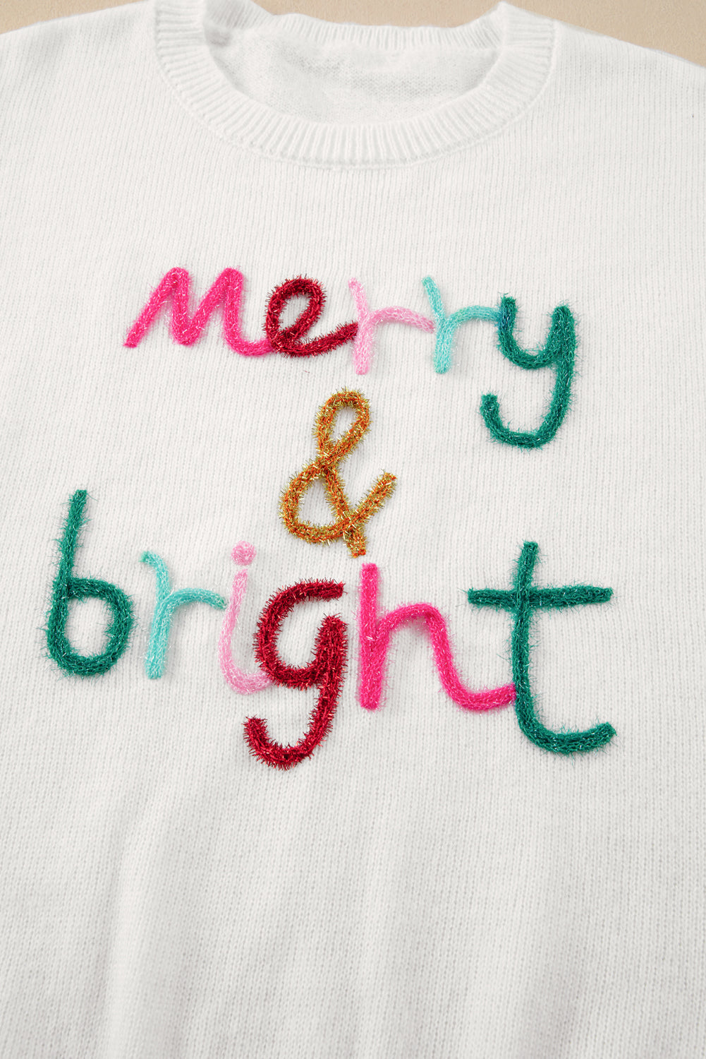 Pull décontracté a col rond Merry & Bright