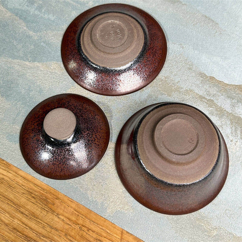 Persimmon Red Tenmoku Tea Gaiwan