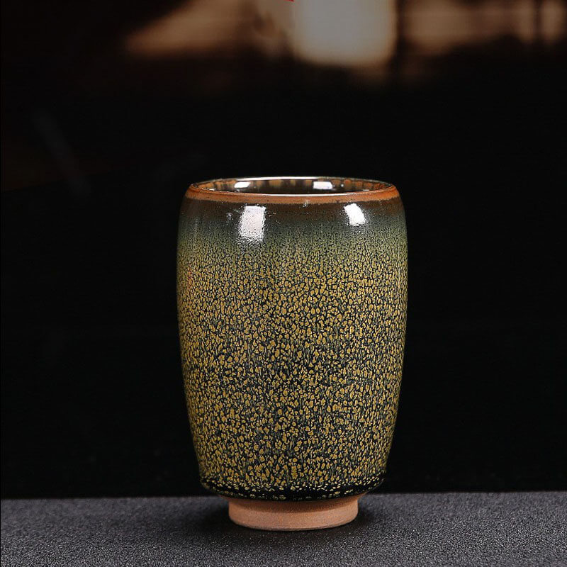 Green Partridge Tenmoku Tumbler Grip Cup